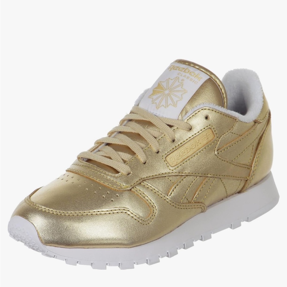 Reebok Women's classic Gold Sneakers